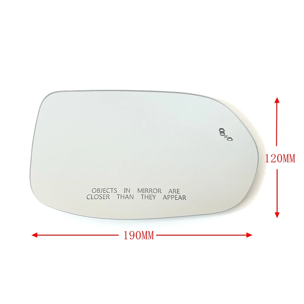 Convex Heated Suv Mirror Glass With Blind Spot Warning For USA Version Honda CR-V CRV  2017 2018 2019 2020 2021