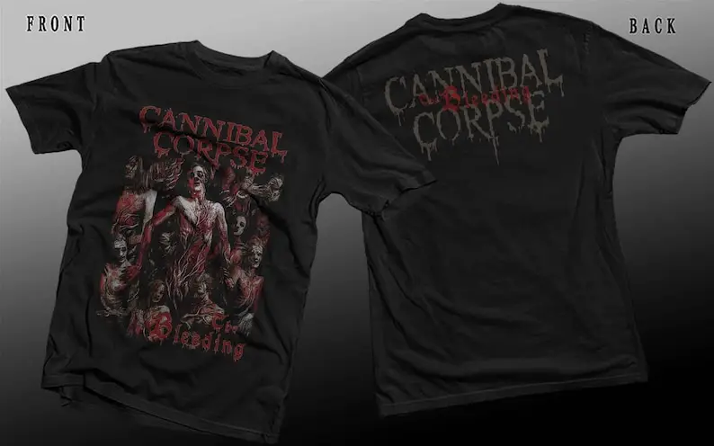 New D T G printed T-shirt -CANNIBAL CORPSE- The Bleeding - size- S,M,L,XL,2-3-4-5-6-7XL