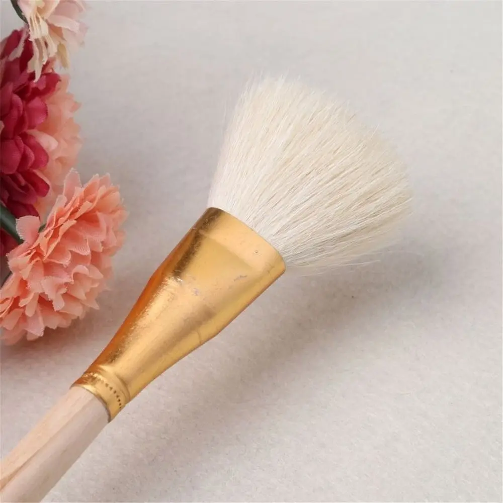 Hog Hair Round 10pcs Artist Bristle Wool Watercolor Painting Oil Painting Paint Brushes Acrylic