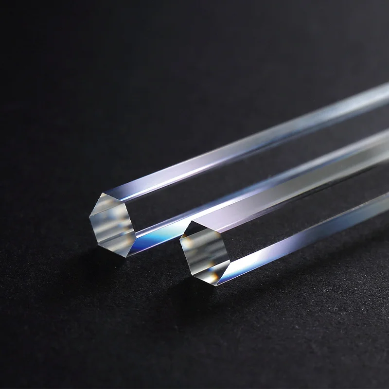 

Optical hexagonal prism K9 material 16.2*14.03*21.35mm special-shaped polished sheet optical prism lens
