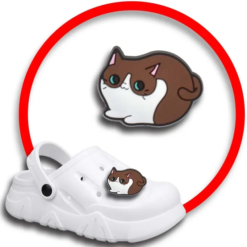 Pet Cat Shoe Charms for Crocs Sandals Women Clogs Pins Shoe Decorations Accessory Men Badges Boys Girls Kids Shoes Accessories