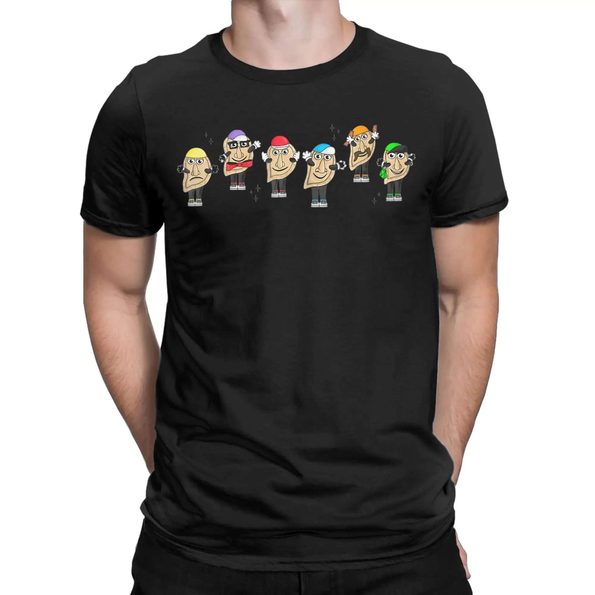 Pittsburgh Pierogies Funny Meme (2) T-Shirt Man  Street Style Cotton T-Shirts Summer O Neck Hip Hop Tees Pattern Plus Size Tops