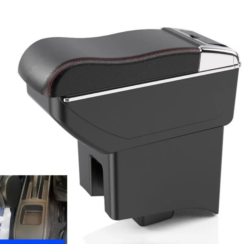 Reposabrazos para coche Volkswagen VW Vento Polo V 2009-2020 Polo Vivo, caja de almacenamiento, portavasos, accesorios para coche