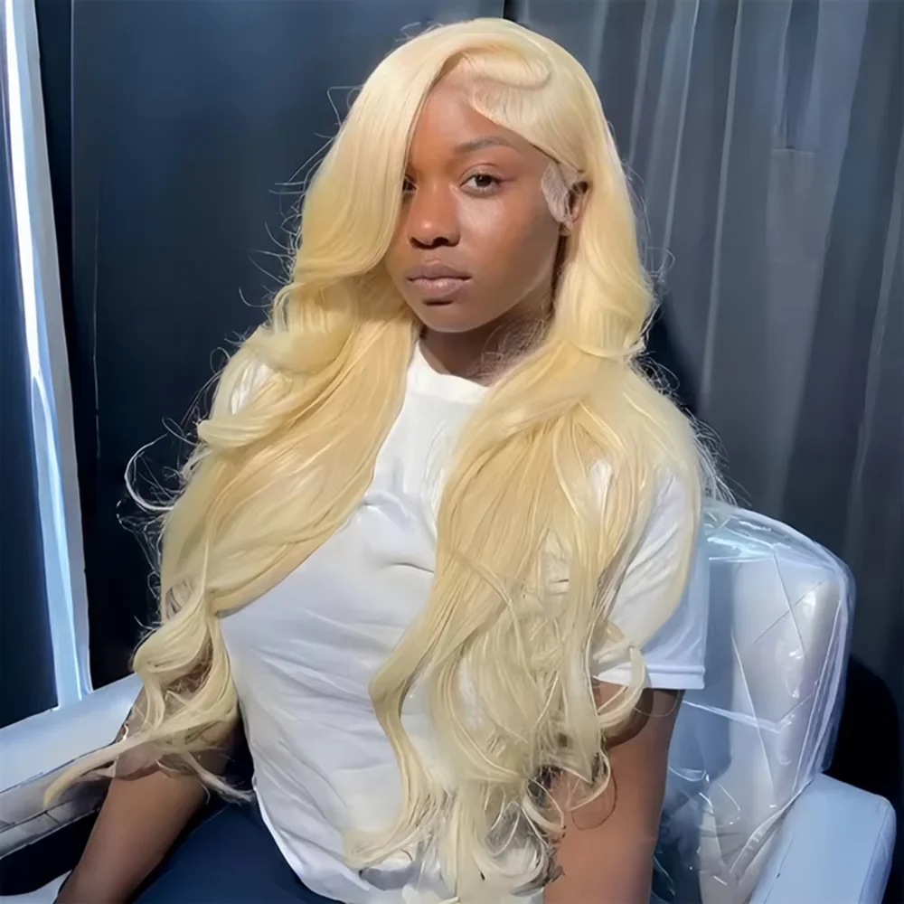 

220 Density 613 HD Lace Frontal Wig 13x6 Transparent Colored Body Wave Human Hair Wig 13x4 Blonde Human Lace Front Wig