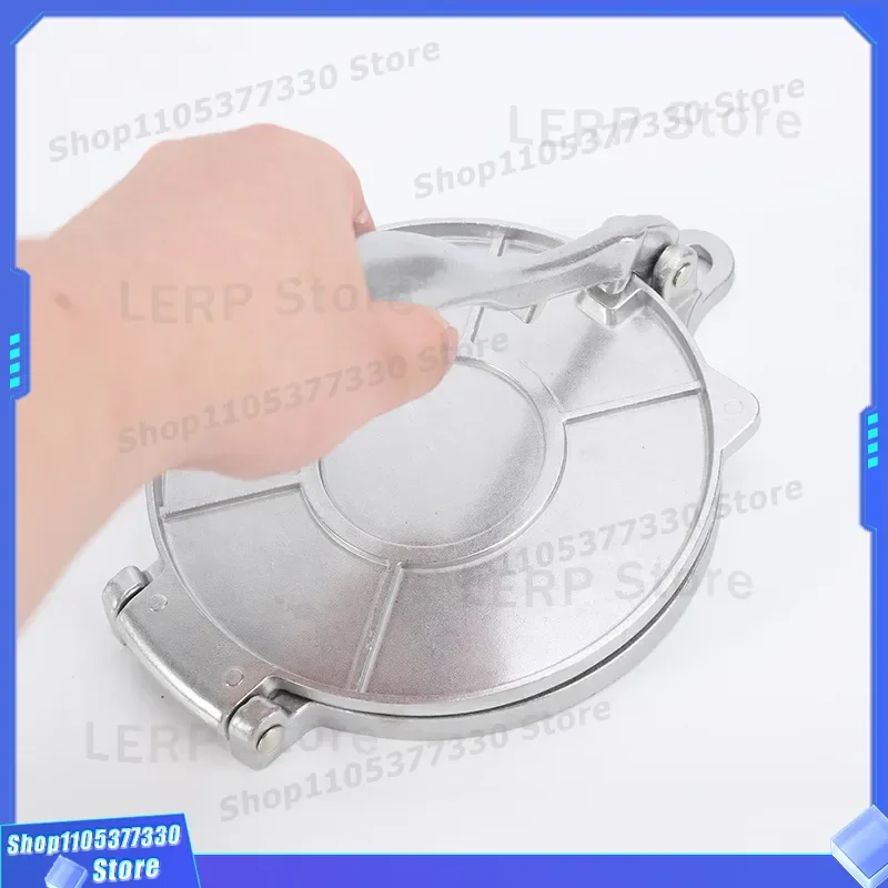 Aluminum Alloy Manual Dumpling Skin Press Hand Operated Mexican Tortilla Maker Corn Dough Flattener Cake Molding Tool Kitchen