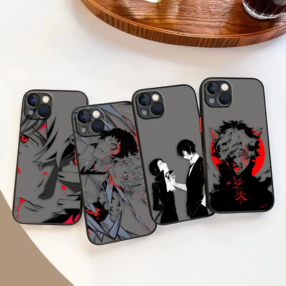 Matte Phone Case for iPhone Apple 14 13 11 12 MINI Pro XS Max XR X 7 8 SE 2022 2020 6 15 Plus Case Funda Bungou Stray Dogs Dazai