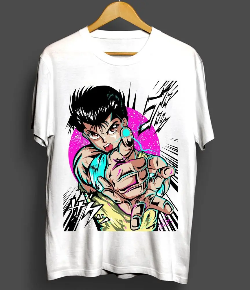 Yusuke Urameshi T-Shirt Yu Yu Hakusho Youko Kurama Genkai Anime Shirt All Size