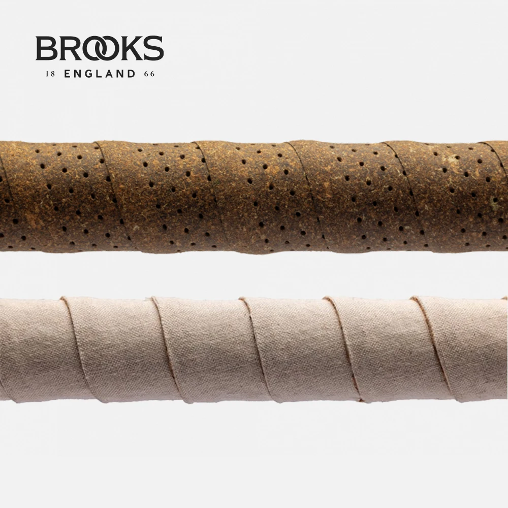

Brooks Canvas and Leather Vintage Bicycle Handlebar Tape, Road Bike, Folding Bike, and Gravel Bike Drop Bar Wrap