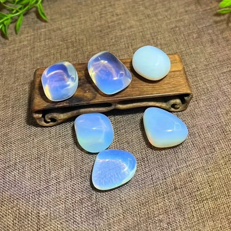 

10pcs Natural Opal Stones, Quartz Crystal RocksHealing Stones for DIY Jewelry Making, Home Desk Decor, Christmas Halloween Gifts