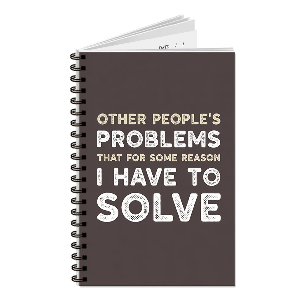 1 ud., cuaderno con cubierta divertida y humorística, regalo para colegas, diario de trabajo nuevo, diario con 50 hojas rayadas, papelería, cuaderno espiral con humor negro