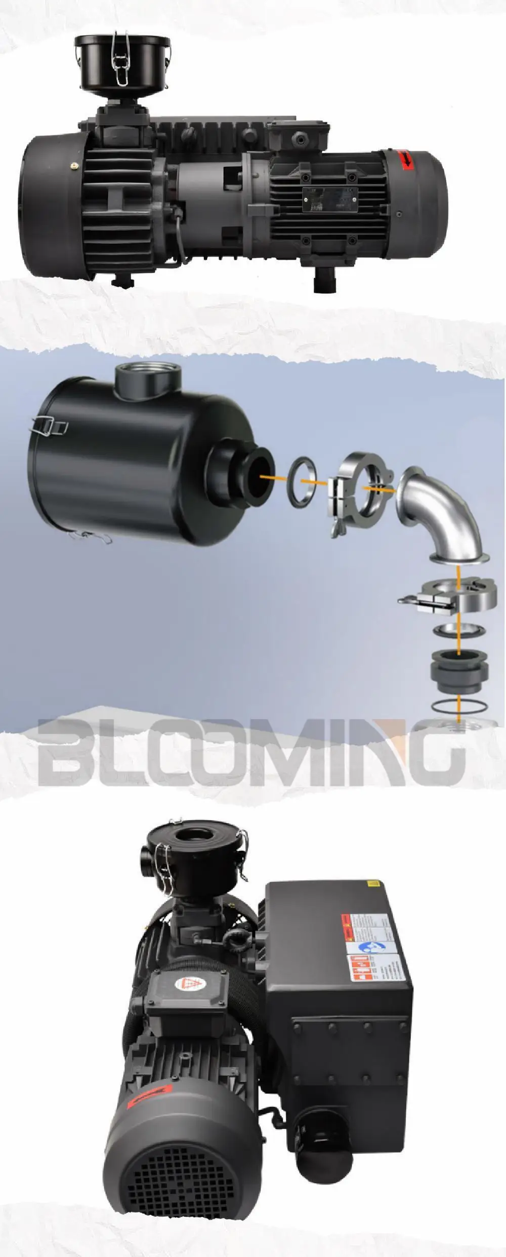 FBL F006 G2-G3inch 0532000004 7,5 PS/10 PS Inline Schwarz CNC Router Vakuumpumpe Filter 400-212 Pumpenzubehör – Detail 5