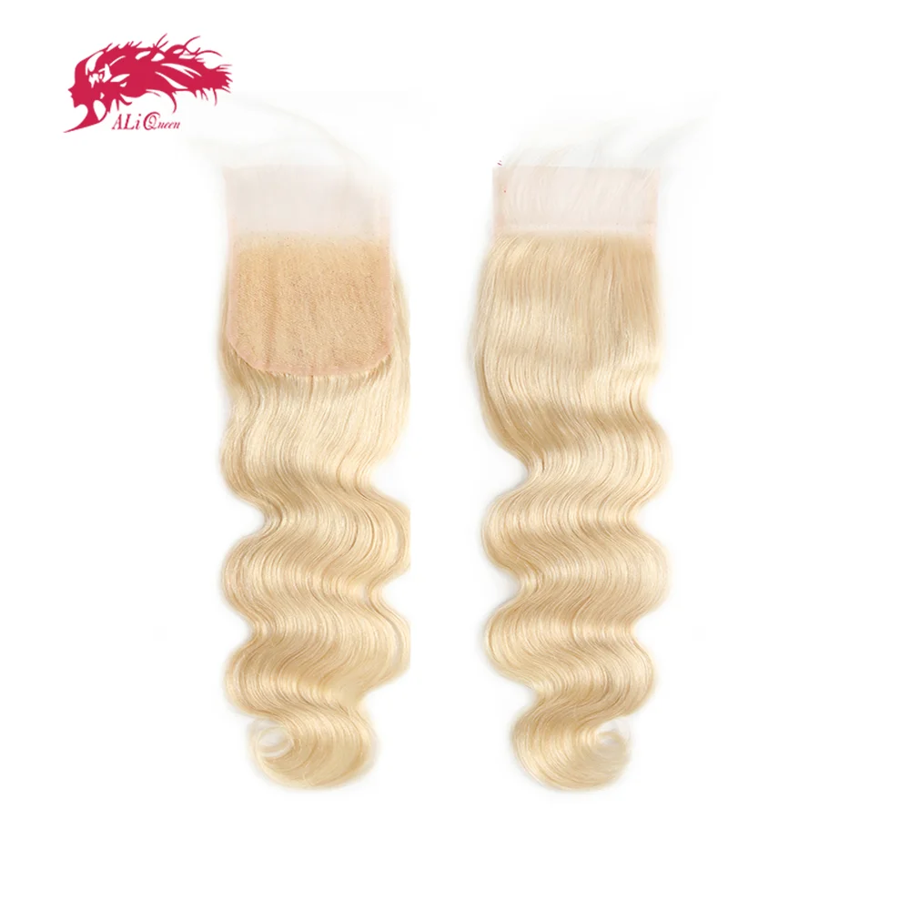 

Накладка для волос Ali Queen Hair 613 Blonde 5x5 HD Lace Closure из бразильских натуральных волос, волнистая, с невидимым прозрачным кружевом, предварительно проработанная.