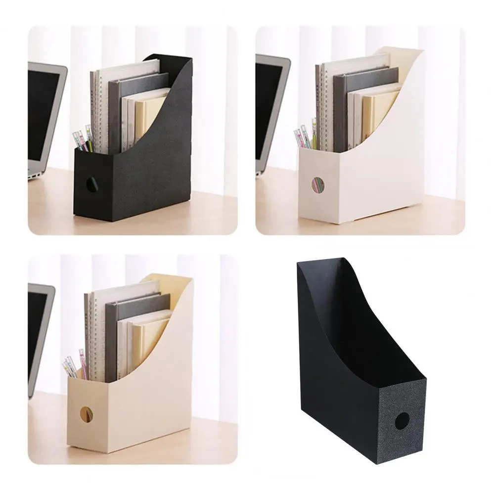 Book Storage Box  Excellent Non-slip Easy Installation  Table Document Book Storage Basket for Home