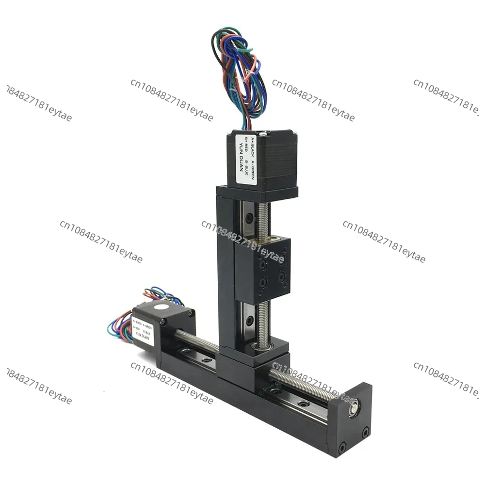 

Sliding Table Mini T-type Linear Rail Motor Kit T06 Motorized Gantry Linear Rail Guide Stage 5KG Load
