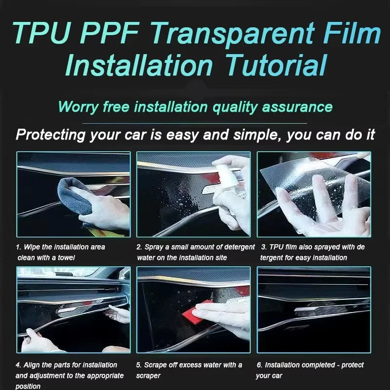 For Jeep Grand Cherokee 2021 2022 2023 2024 Tpu Transparent Film Car Interior Protection Sticker Center Control Navigation Gear