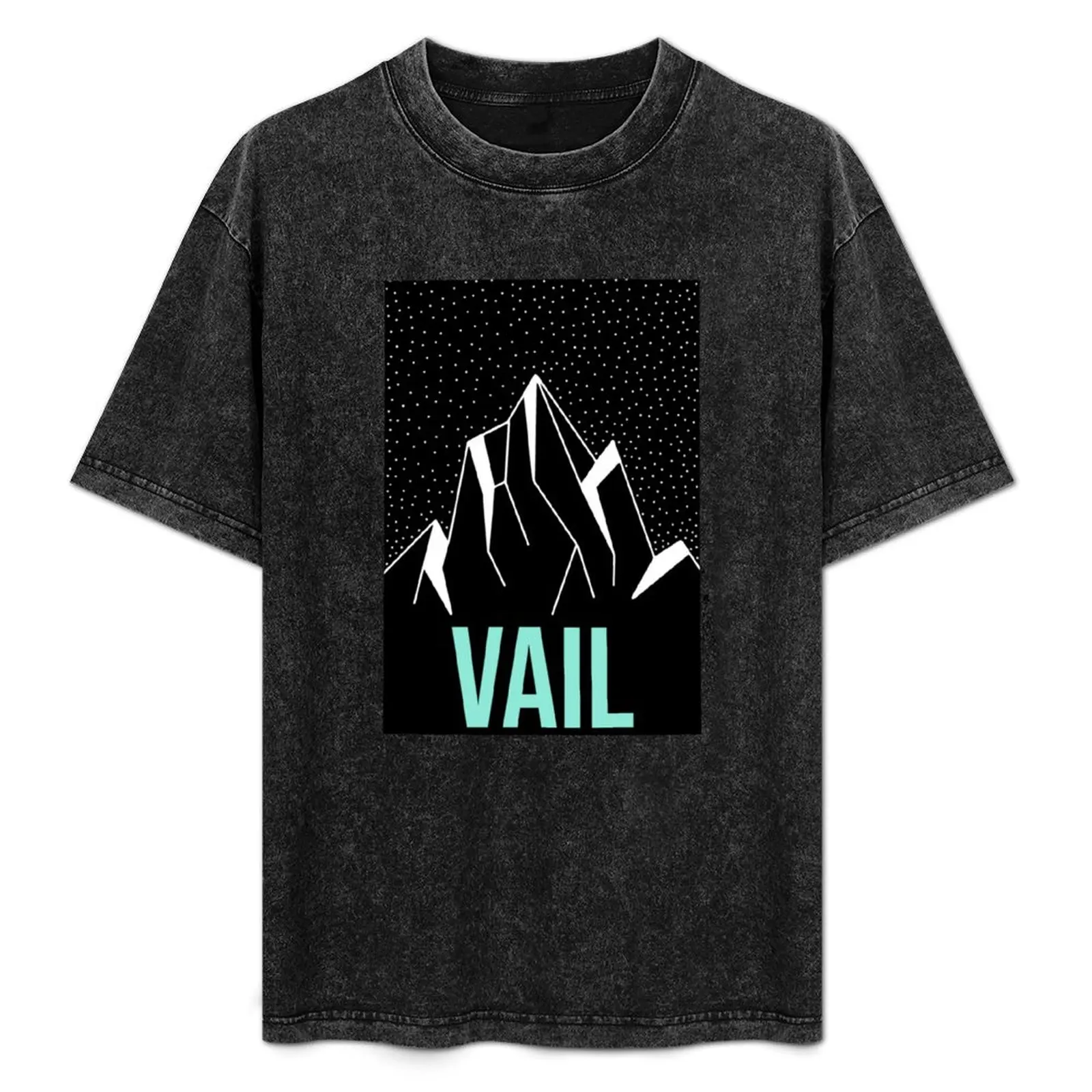 Vail Mountain and Stars in the Sky T-Shirt plus sizes vintage anime shirt shirts graphic tee plus size tops vintage t shirt men