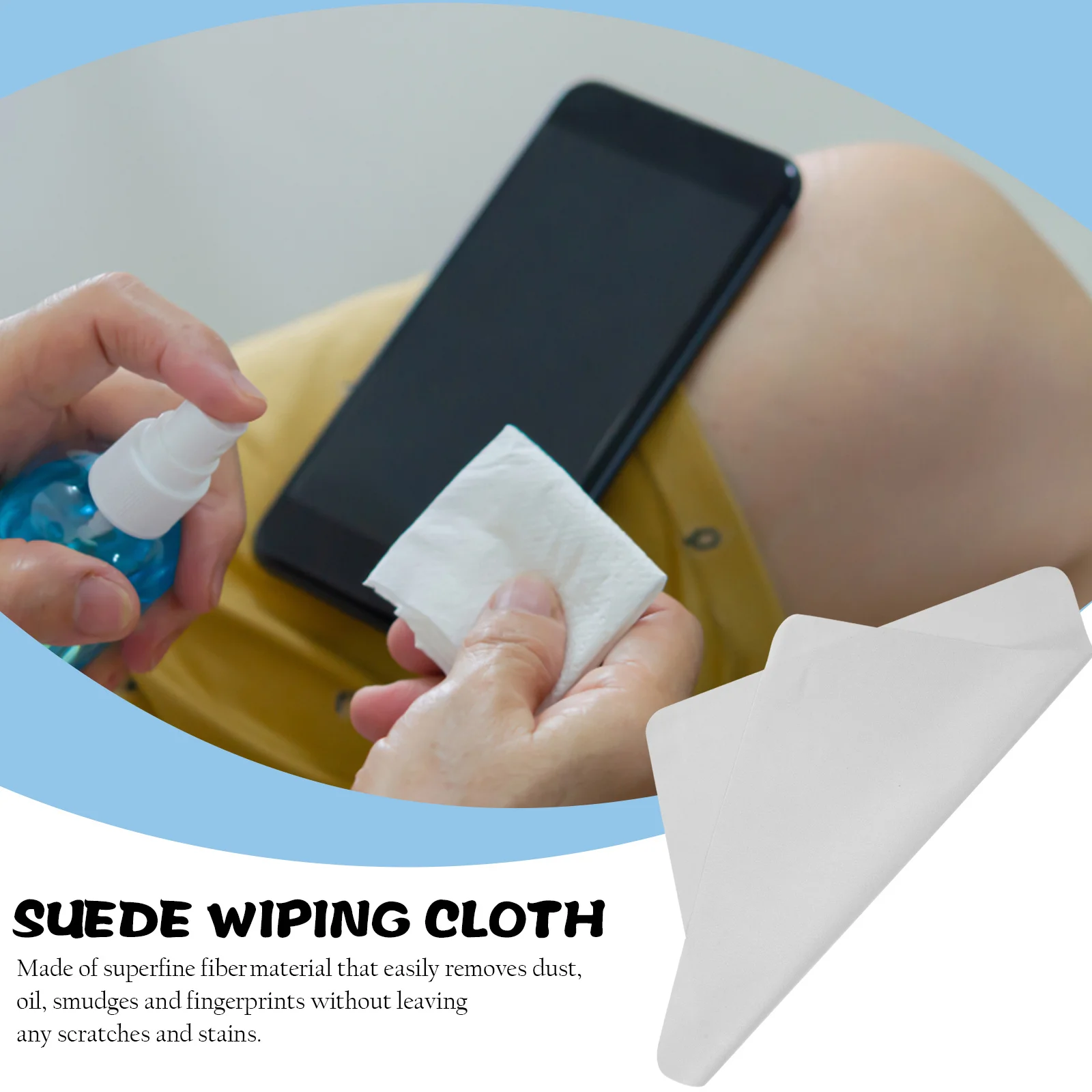 

3Pcs Microfiber Eyeglass Cleaning Cloths High Absorption Lens Wipes for Glasses Cameras Jewelry Smudge Removal