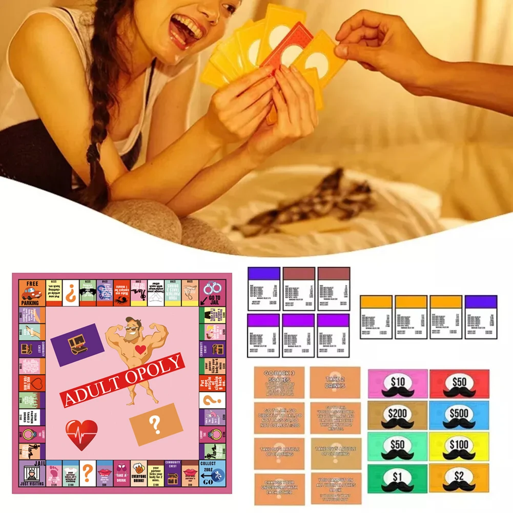 

Adultopoly Game For Couples Lovers Date Night Ideas Intimacy Card Game For Newlywed Wife