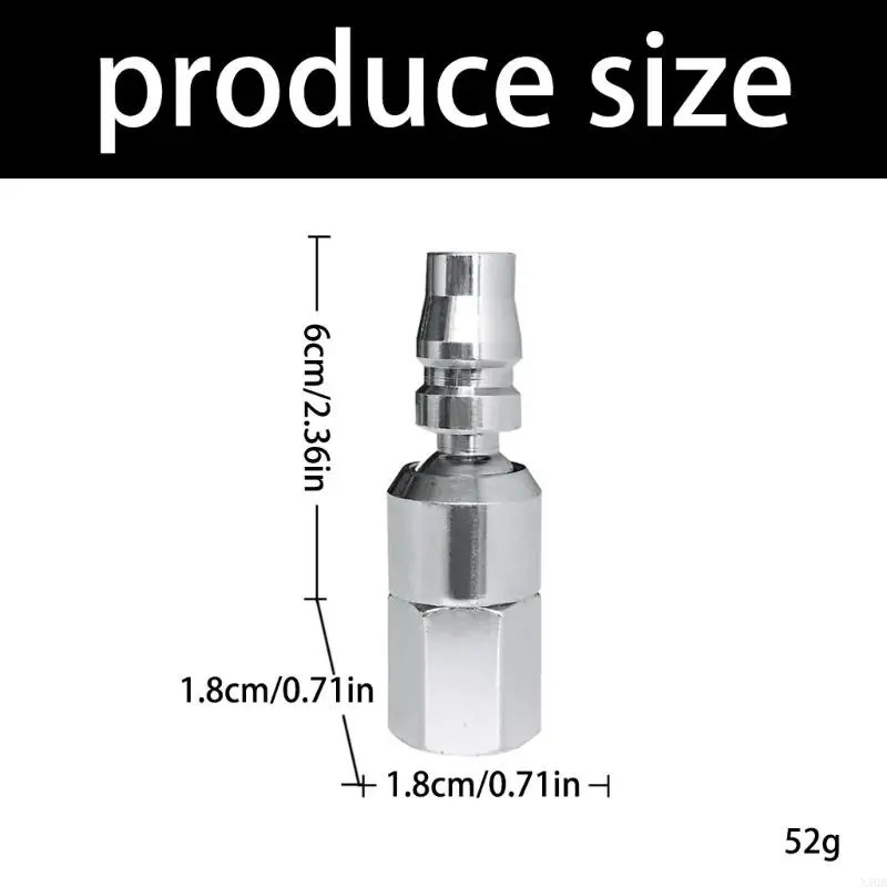 موصل دوار عالمي جديد 2025 مقاس 1/4 بوصة لضاغط الهواء يتميز بتطبيق مرن يدور 360 درجة #6