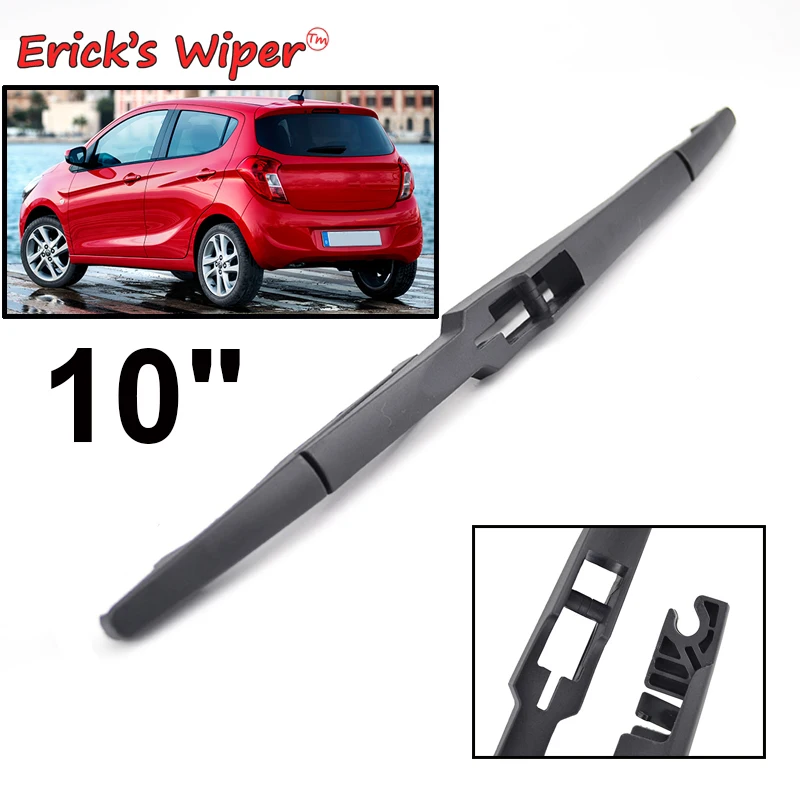 Erick's Wiper 10" Heckscheibenwischerblatt für Opel Karl Vauxhall Viva 2015 - 2023 Windschutzscheibe Windschutzscheibe Heckklappe Fenster Auto Regenbürste