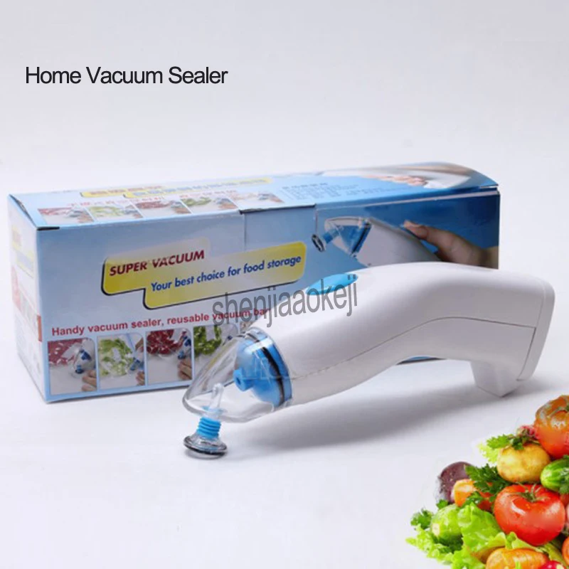 

Portable food electric Vacuum sealing machine Home Handheld Auto Vacuum Sealer With 5pcs Bags Powered By Adapter