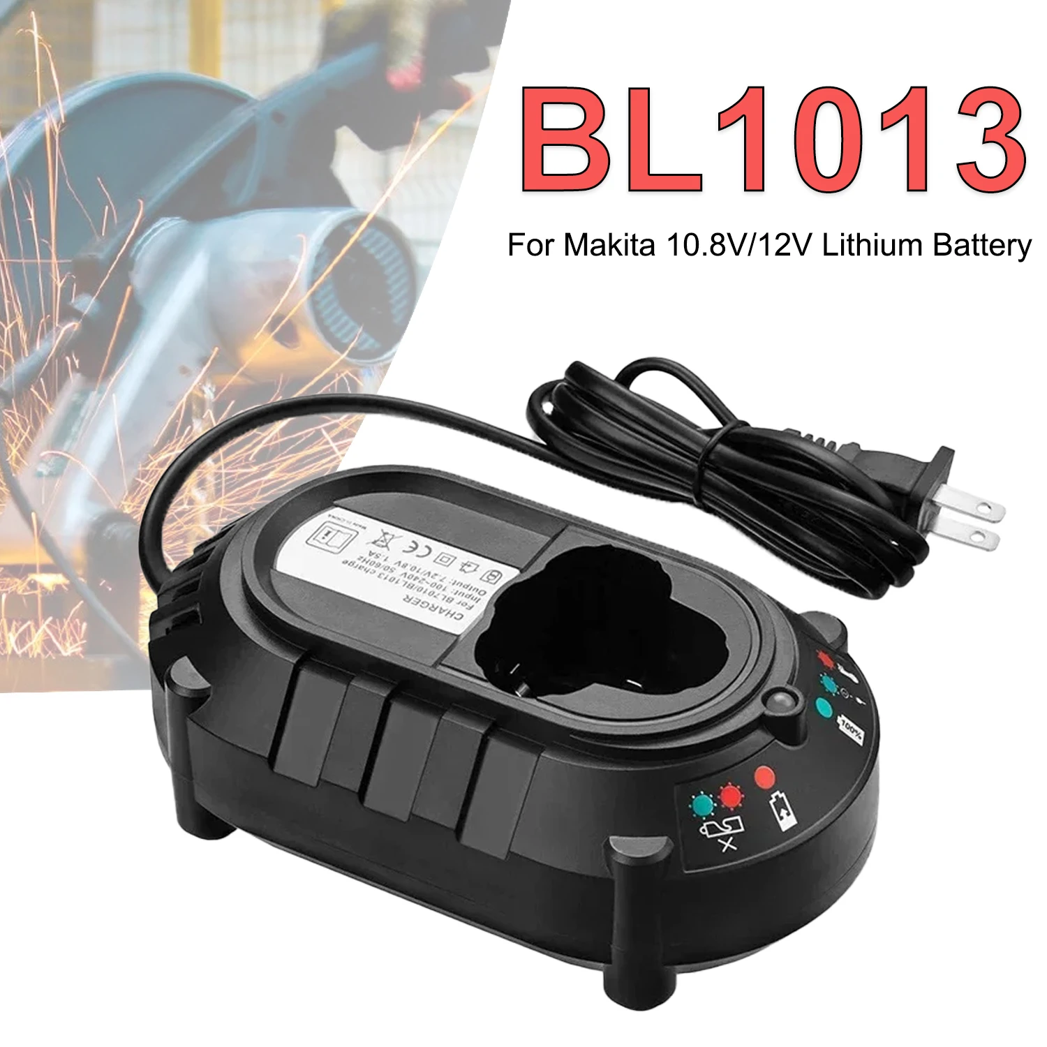 10,8 V-12 V Li-Ion Batterien DC10WA Elektrische Bohrmaschine Schraubendreher Werkzeuge Ladegerät Netzteil Ladegerät für Makita BL1013 BL1014