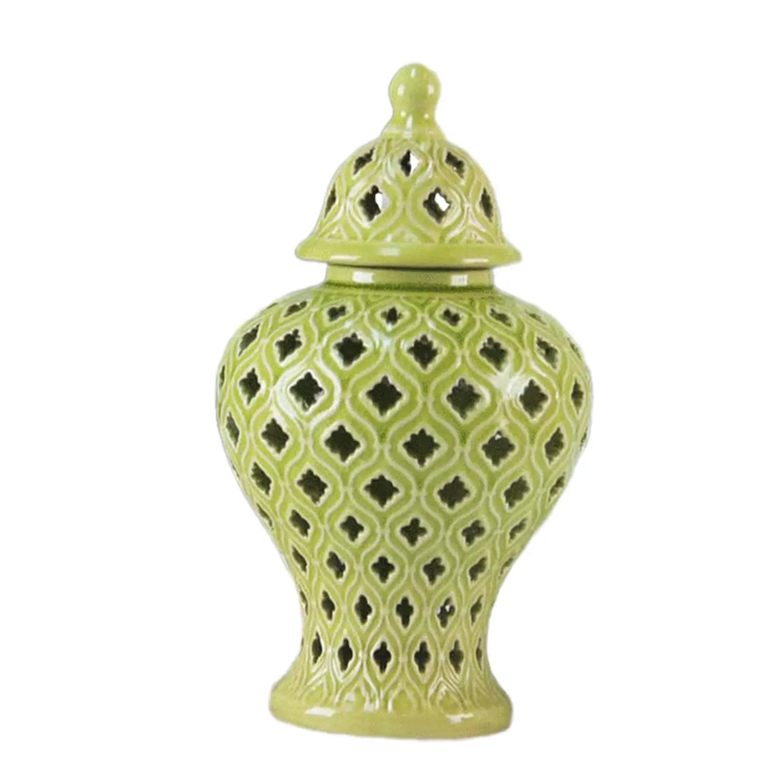 Porcelain Vase Jar Tabletop Decoration Collectible Multifunctional Ginger Jar 12.5x23cm for Table Centerpiece Fine Workmanship