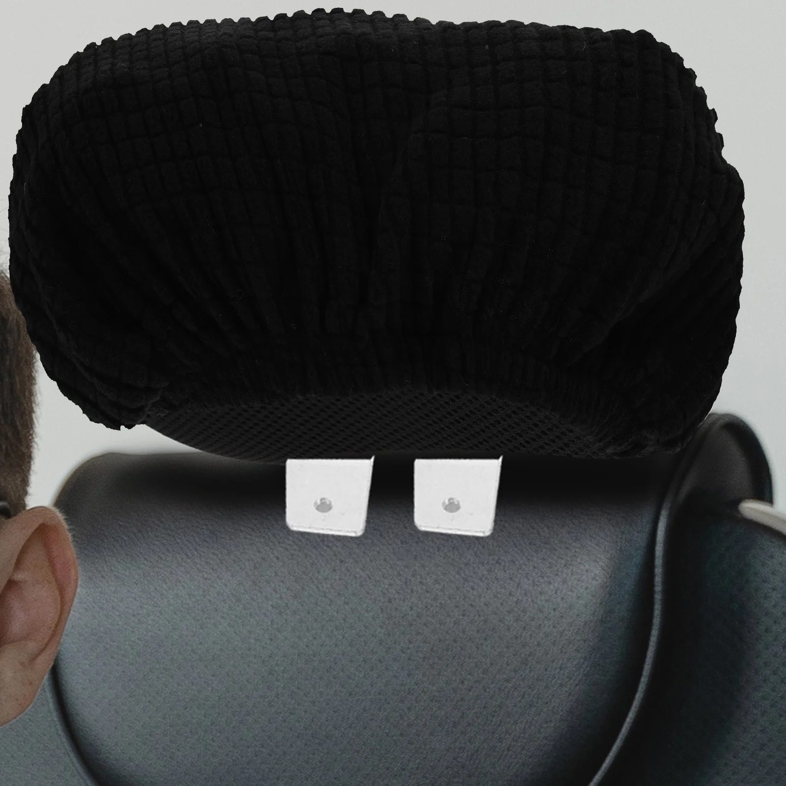 

1PCS Headrest Office Chair Waterproof Black Pillow Cushion Neck Protection Computer Chair Head Cushion Cover Sofa Cover