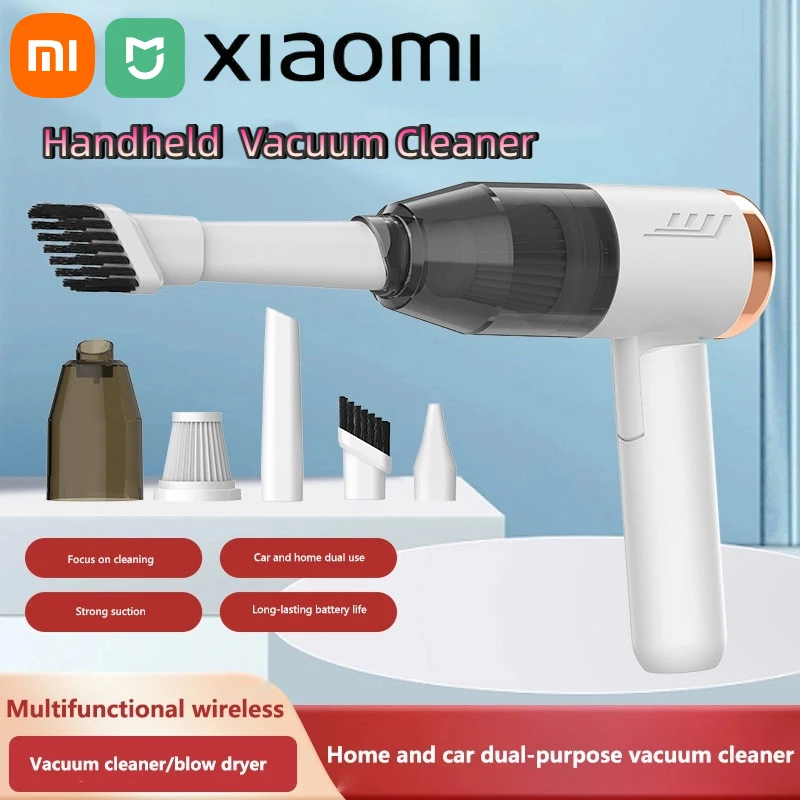 샤오미 휴대용 차량용 진공 청소기 강력한 흡입력 다기능 무선 핸드헬드 블로워 접이식 미니 청소기