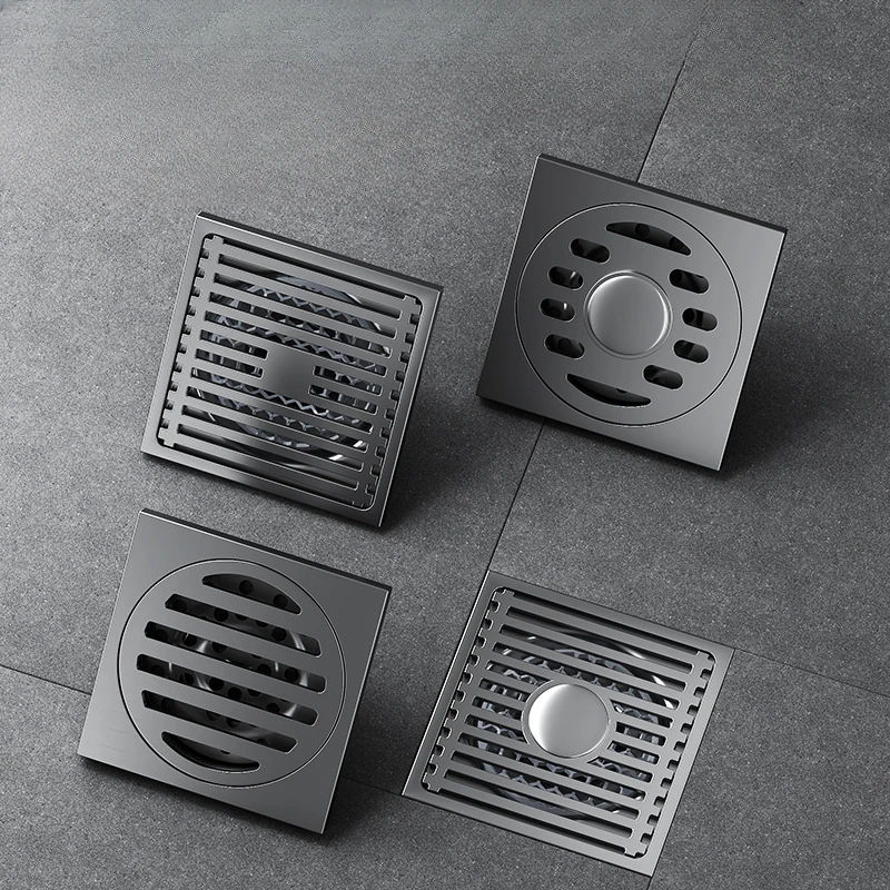 1pc Square Shower Floor Drain,Shower Drain Cover Easy To Install And Clean,Stainless Steel Filter Mesh,Bathroom Accessories