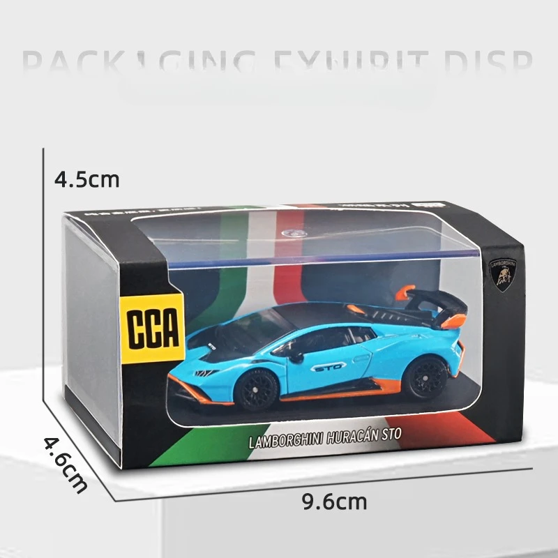 CCA Pressofuso In Lega Modello di Auto di 1/64 Bilancia Lamborghini STO Simulazione In Miniatura Voiture Complementi Arredo Casa Collezione Hobby Giocattolo Per Bambini
