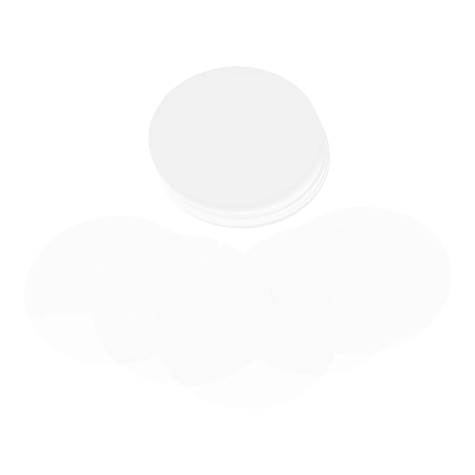 

100 Pcs Badge Film Convenient Covers Hard Holder Round Medal Display Pvc Clear for