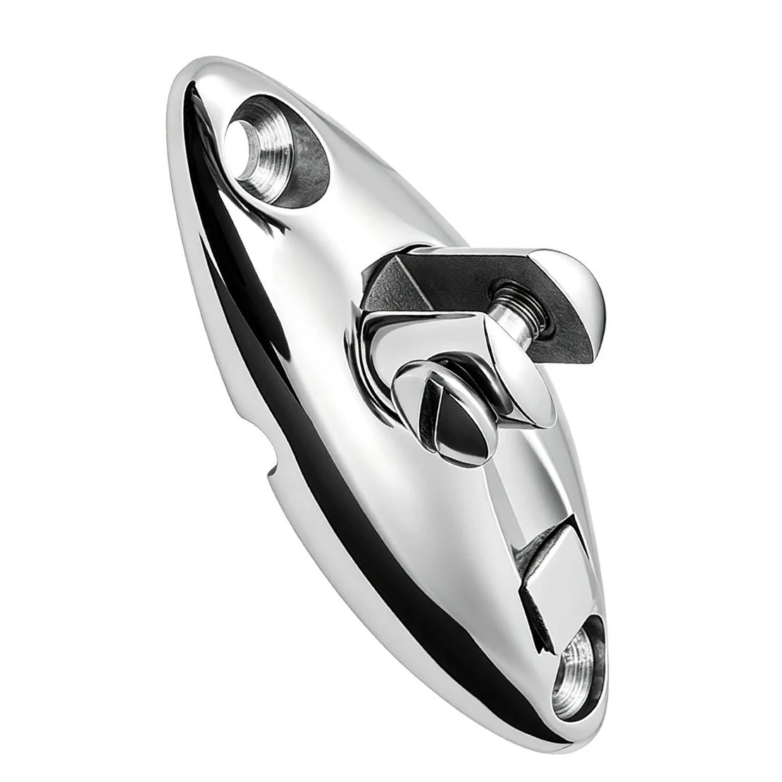 2pcs Stainless Steel Boat Bimini Top 360° Swivel Hinge Deck Side Mount Quick Release 91x30mm