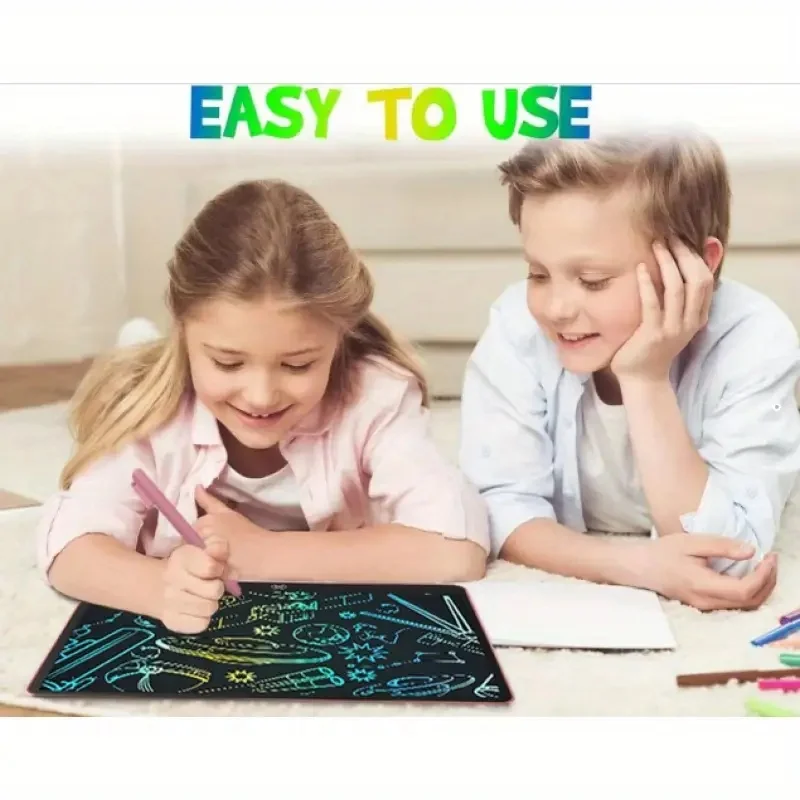Tablet Gambar Tulis LCD 16/8,5 Inci Buka Kunci Hadiah Ulang Tahun Pendidikan Potensial Kreatif Anda Hadiah Natal Halloween Anak-anak