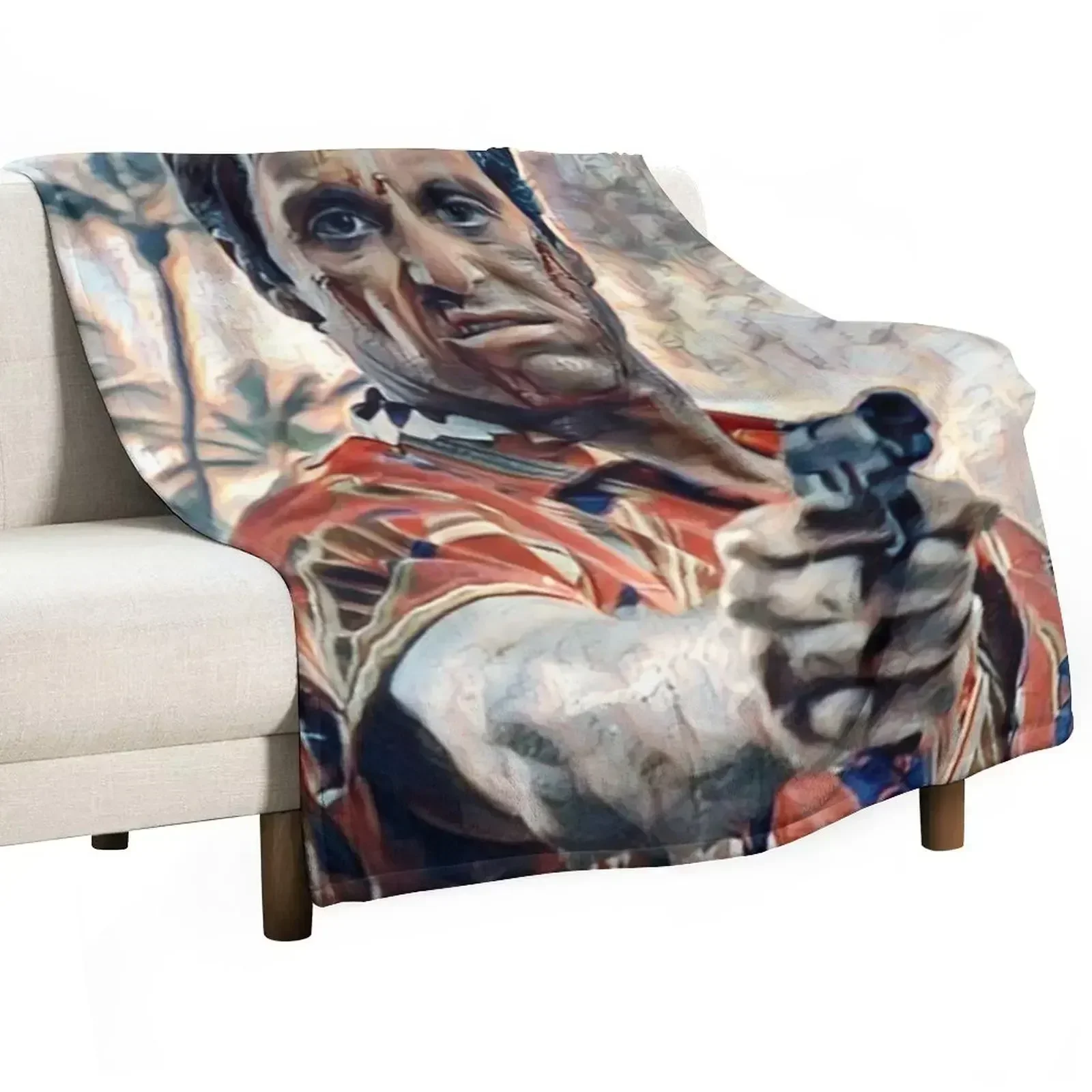 Scarface Throw Blanket Cozy Light Blanket for Travel Camping Picnic