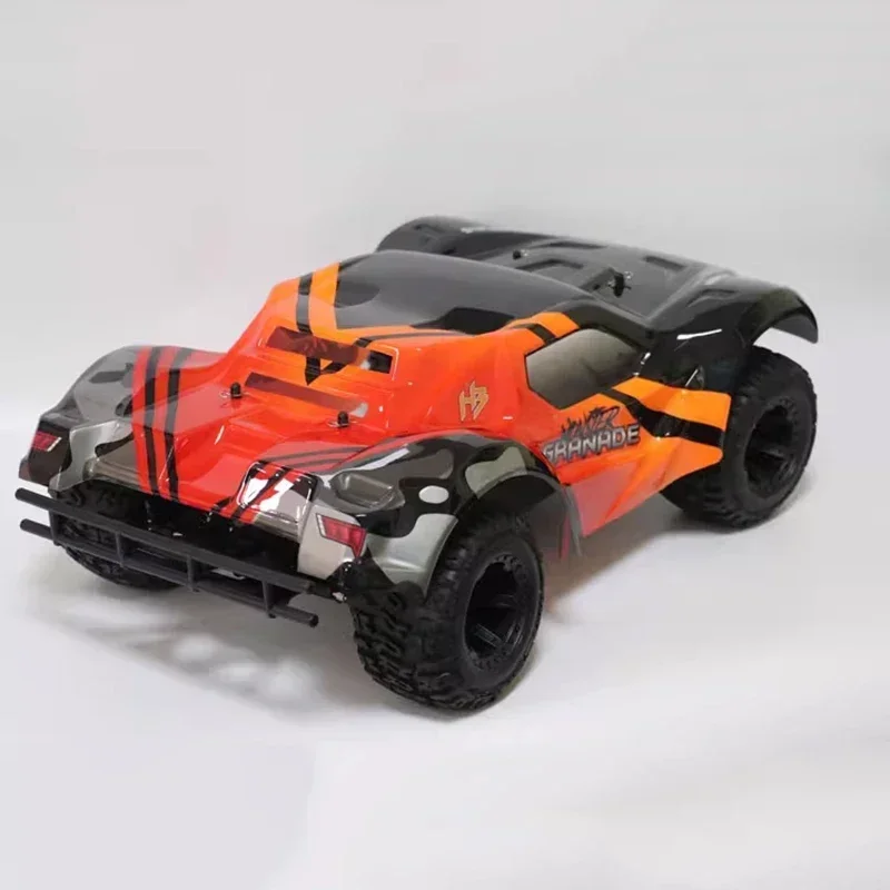 1/10 RC Short Truck Off-road Climbing Vehicle Four-wheel Drive Brushless Power HB Speed 80KM/H RTR with Battery Charger