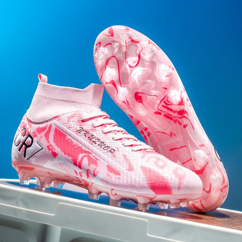 

New Men Ultralight Soccer Shoes Cleats FG/TF Professional Football Boots Unisex Non-Slip Training Outdoor Field Grass Footwear