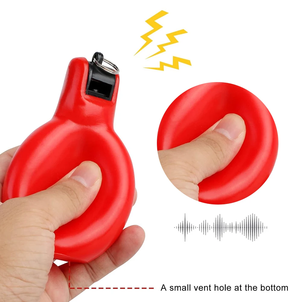 Hand Squeeze Whistle Sports Whistle Loud Crisp Sound Whistle Safety Survival Whistle for Indoor Outdoor Home School Sports