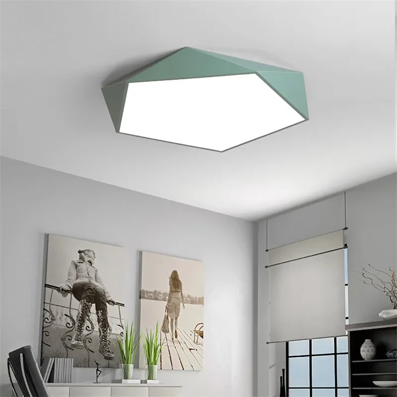

Modern Nordic LED Ceiling Light Energy Efficient Simple Design for Bedroom Living Room Children's Room Kitchen