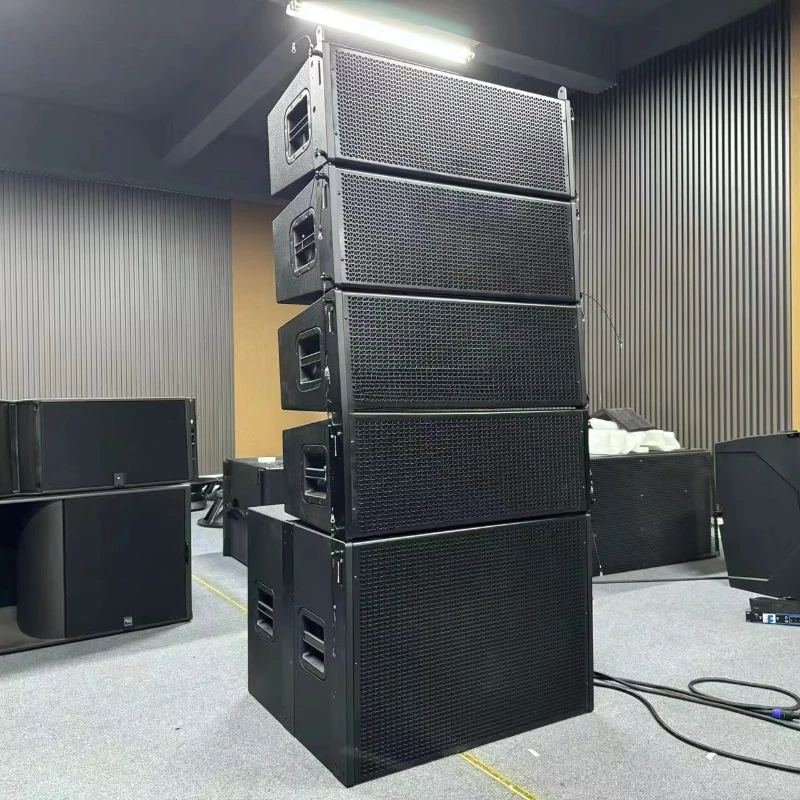 

Dual 10-inch Bidirectional Passive Line Array Speakers 2100B Concert Outdoor PA System Stage Speakers
