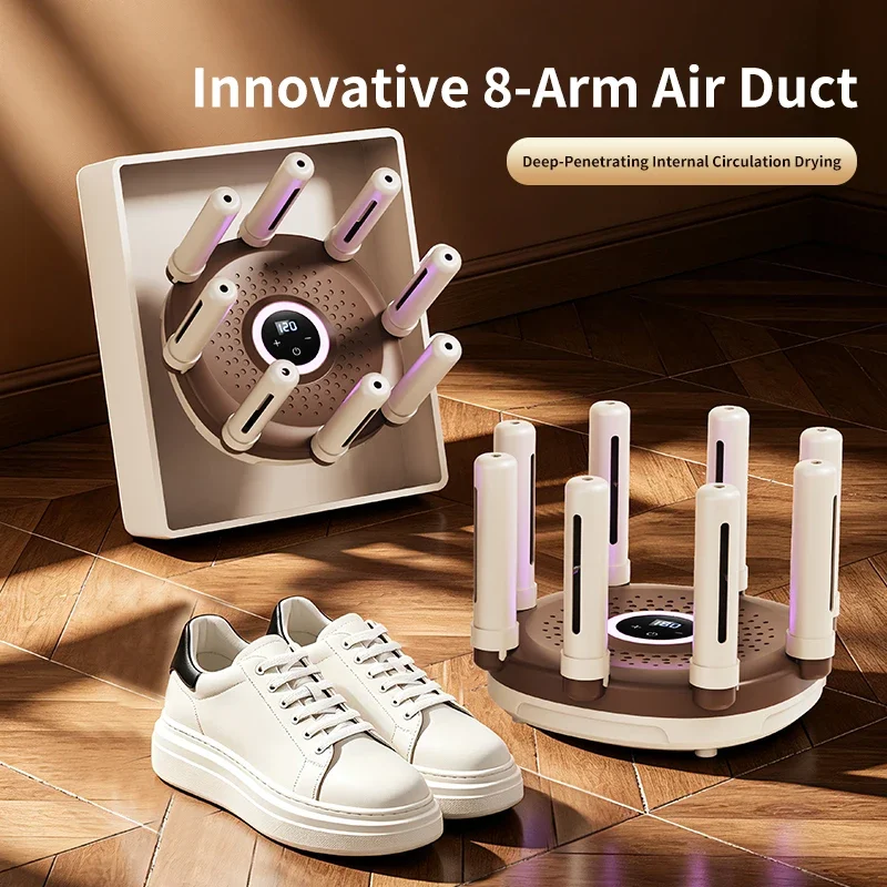 new-8-arm-electric-shoe-dryer-household-boot-warmer-dehumidifier-with-timing-control-shoe-drying-machine