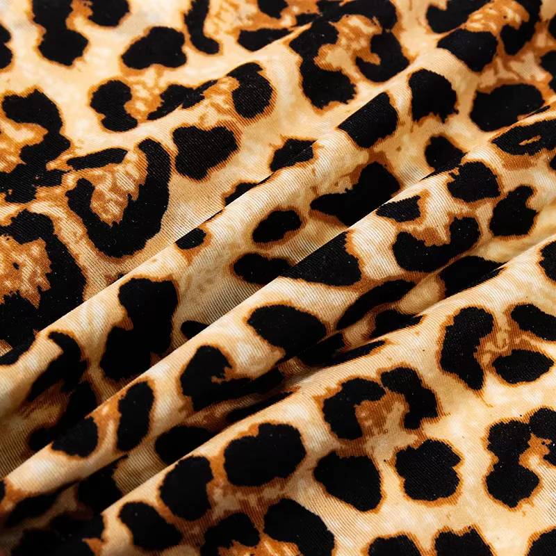 3PCs Women's panties Sexy seamless thong sport breathable elastic T panties women leopard print image 6