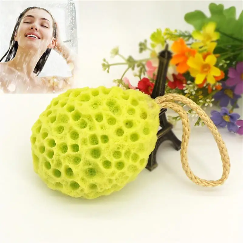 Simple Small Hydrophilic Comfortable Portable Non Latex Bathroom Bath Convenient Universal Sponge Safety Bath Cotton Household