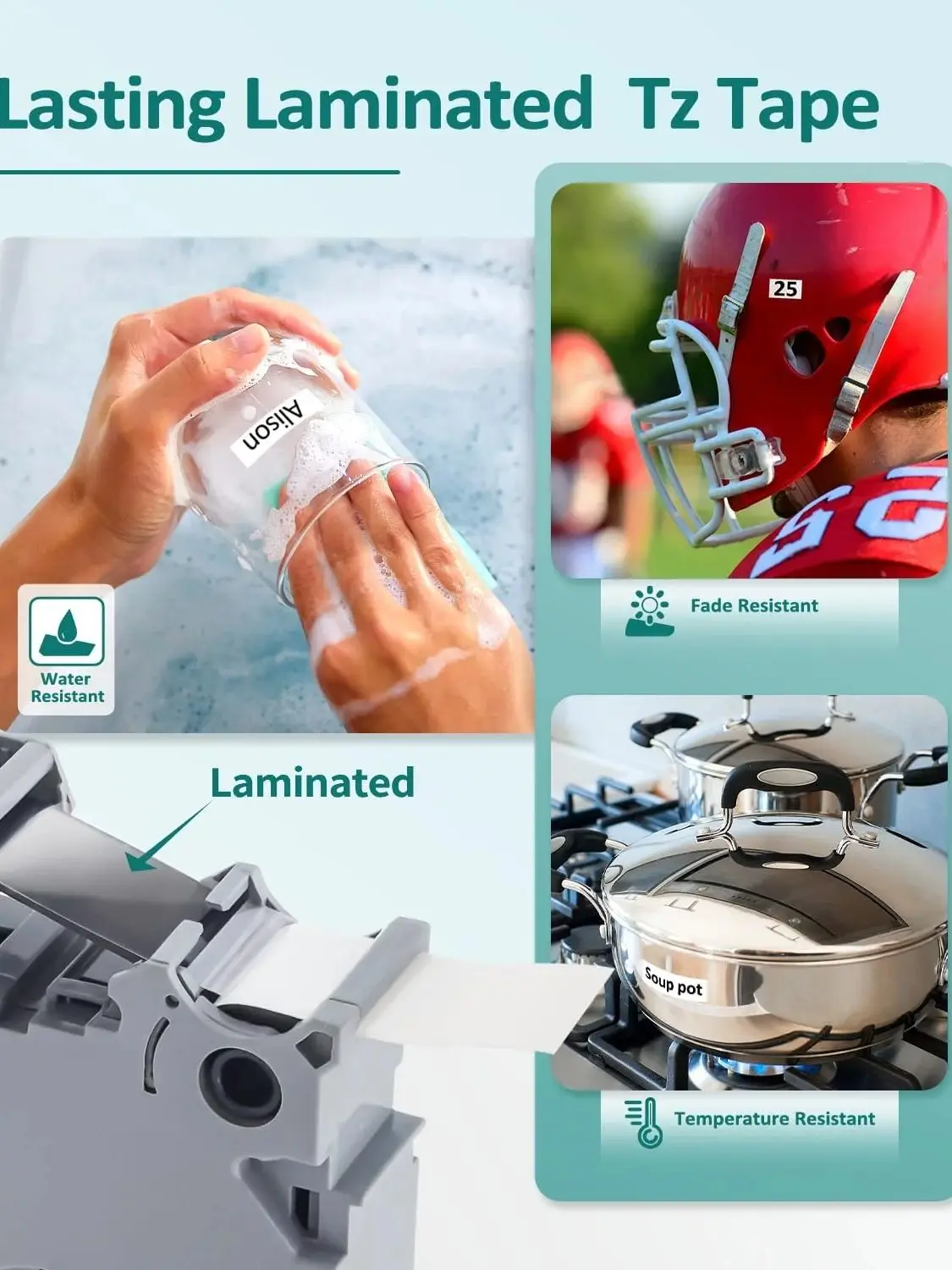 1 pièces ruban TZ pour cartouche d'étiquettes Brother 12mm TZe-231 TZe-131 TZe-631 431 531 731 ruban d'étiquetage pour fabricant d'étiquettes série p-touch