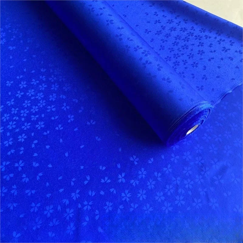 

The silk jacquard satin fabric replicates Hanfu and cheongsam with a traditional Chinese style