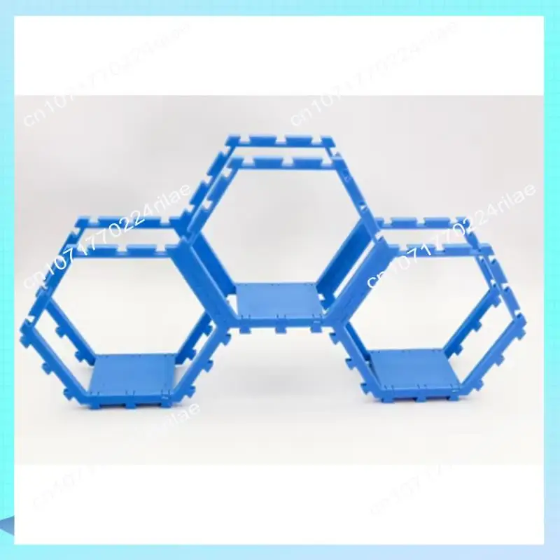 A17Z cadre d'épissure Hexagonal en nid d'abeille épissage support de rangement en nid d'abeille présentoir bleu