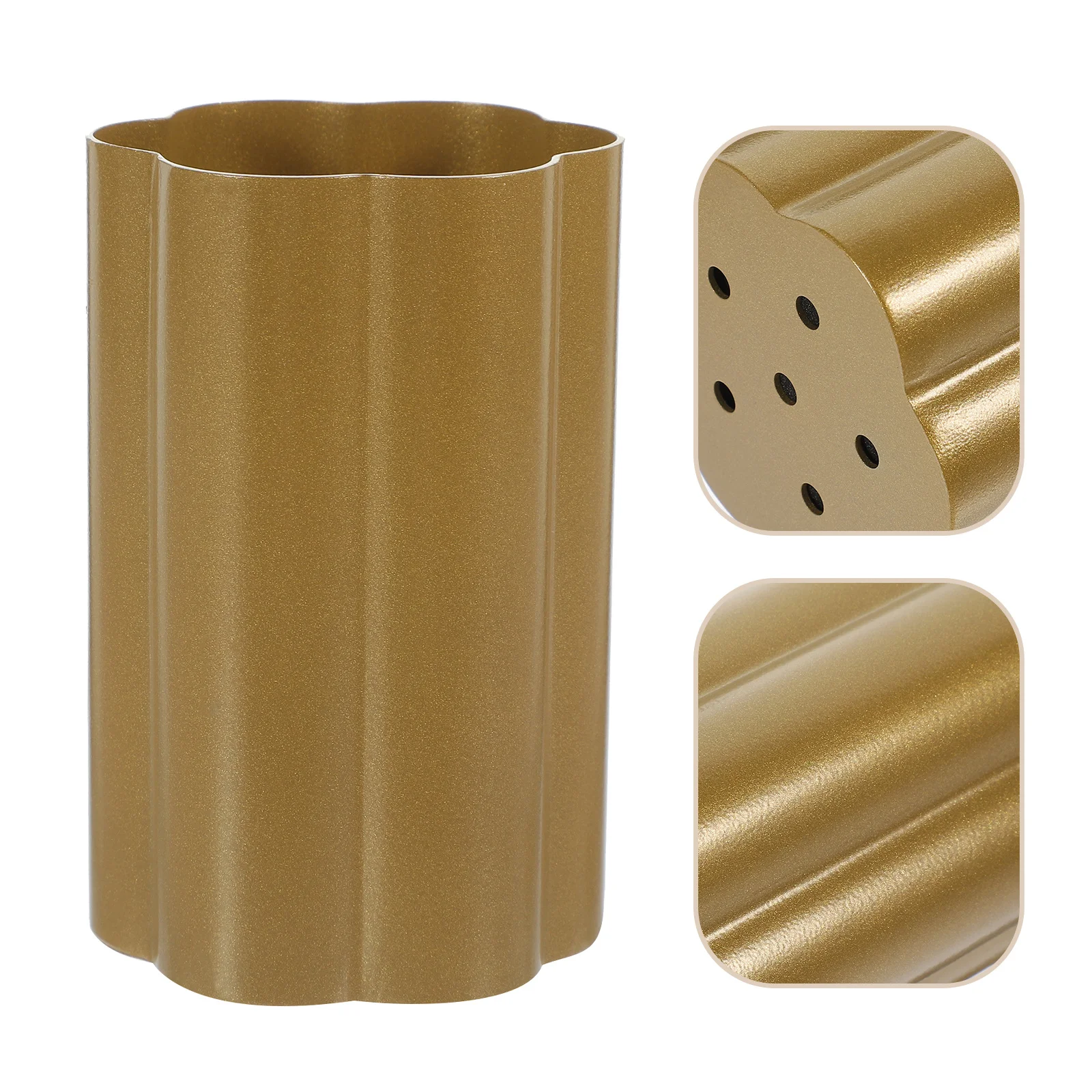 

Stainless Steel Pen Holder Metal Desk Organizer Pencil Holder Makeup Brush Cup Office Supplies Desktop Storage