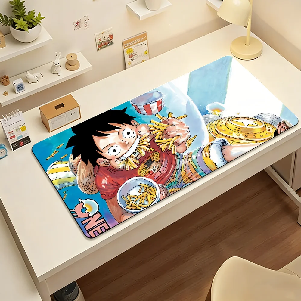 Anime O-One P-Piece Mouse Pad Large Non-Slip Waterproof Mat Stitched Edge Keyboard Pad for Gaming Daily Office