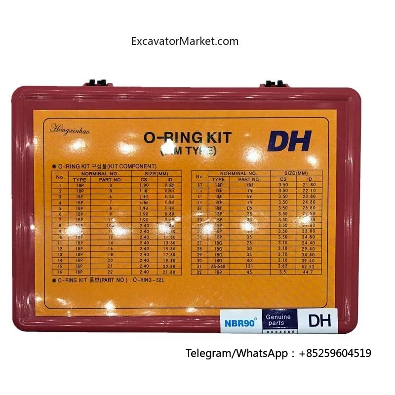 

For DOOSAN DAEWOO Excavator Boxed O-ring Sealing Ring Boxed Apron Upgraded Version Apron High Quality
