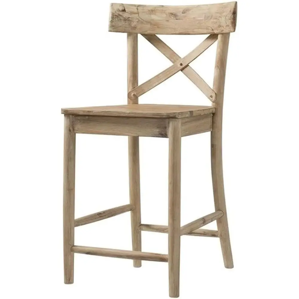 

Барный стул Natural 39 High Square с высокой квадратной сидушкой и спинкой, подходит для обеденных зон и кухонных стоек.